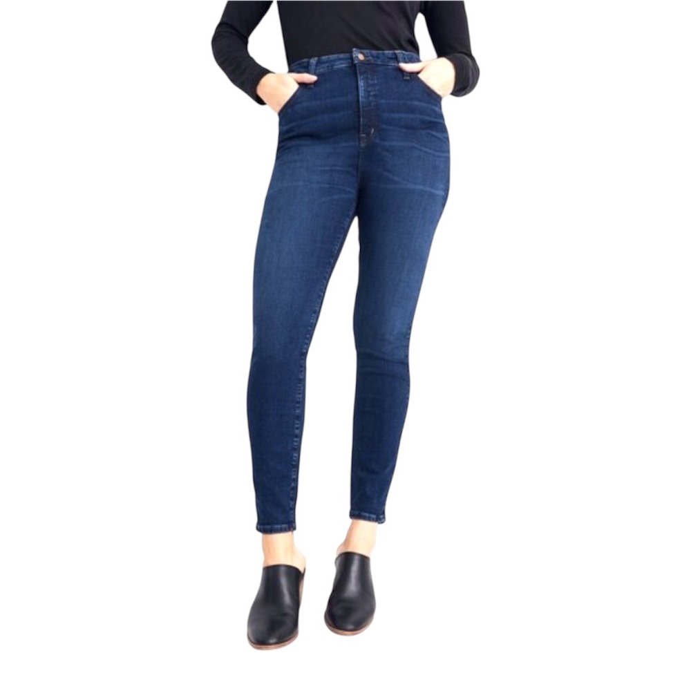 Madewell Size 29 Curvy High Rise Skinny Jeans Hayes Wash MSRP $128 Style # K4312